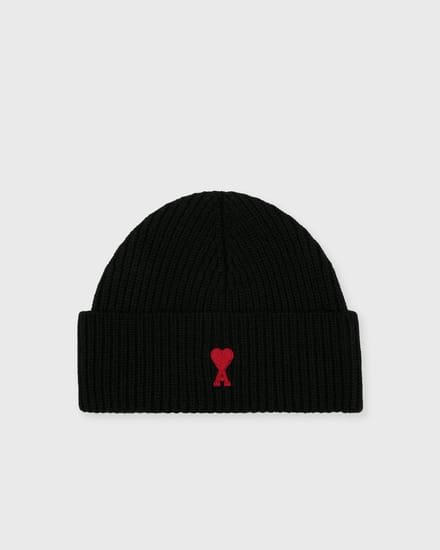 BEANIE WITH RED AMI DE COEUR