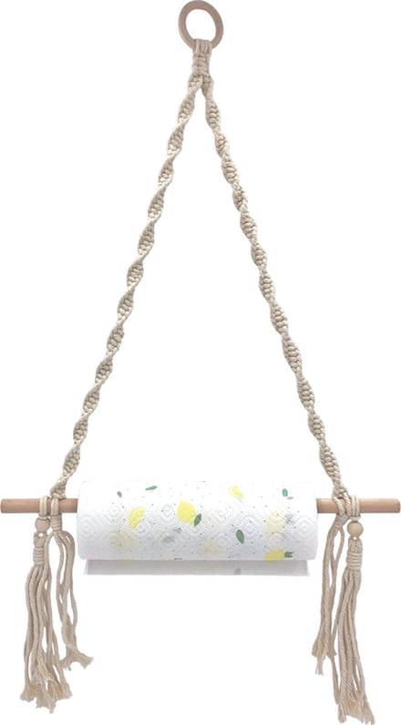 Lavandoux - Macramé Keukenrolhouder - Handdoekhouder - Bohemian