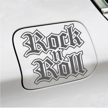 Bumpersticker - Rock N Roll - 13 X 15 - Antraciet