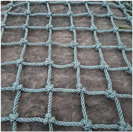 Klimnet Outdoor - Veiligheidsnet Kinderen - Speeltuin Bescherming - Versterkte Polyamidevezel - 3x3 Meter - Zwart