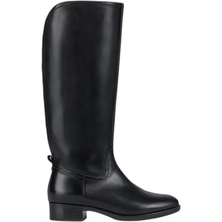 Geox D Felicity Leren Dames Zwarte Laarzen