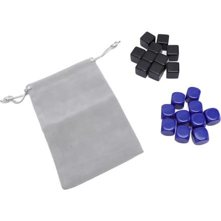 Ensemble de 20 dés vierges 16 mm Plastique léger Résistant aux chocs Dés vierges à 6 faces pour jeux de société gray