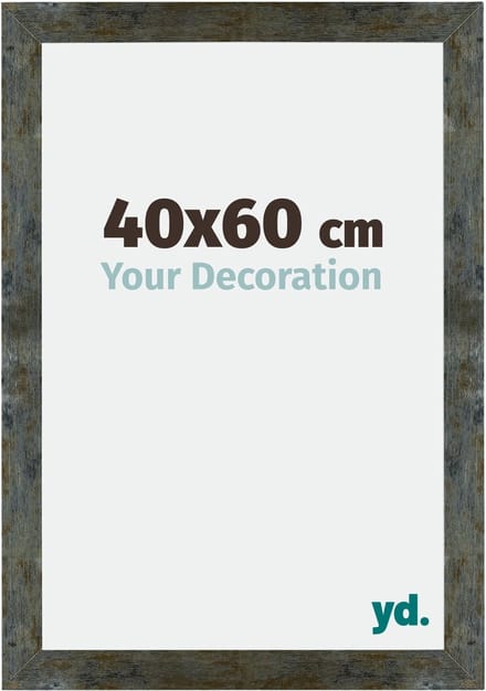 Your Decoration - Fotolijst 40x60 cm - MDF - Blauw Goud Gemeleerd - Mura