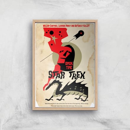 Amok Time Giclee - A3 - Wooden Frame