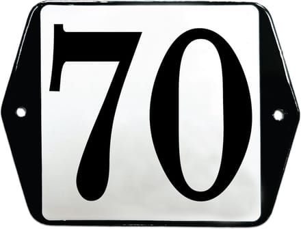 Emaille huisummer model oor - 70