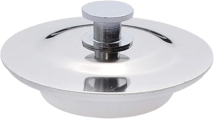 Badstop Stopper - Badplug Afvoer - Water Vasthouden - Oppervlakteveilige Basis - 42-44 mm - Zilver