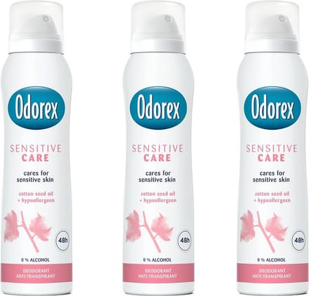 Odorex Deo Spray - Sensitive Care - 3 x 150 ml