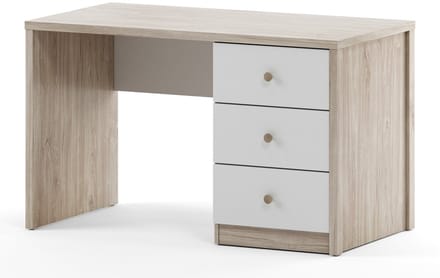 Belfurn - bureau Evora 125x65cm in eik ivoor en witte fronten