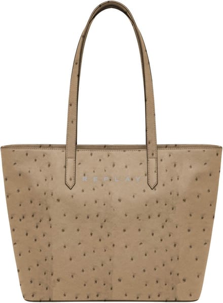 REPLAY Schoudertas Shopper Bag DK Pale Beige
