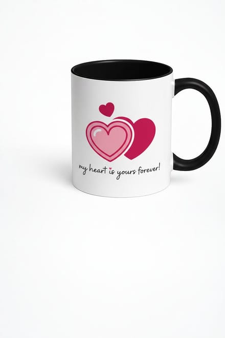Mok Liefde Hartjes - My Heart Is Yours Forever - Romantisch Valentijn Cadeau