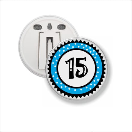 Button Met Clip 58 MM - 15