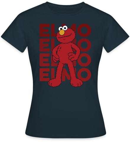 Sesamstraat Elmo Pose T-Shirt Dames