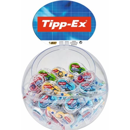 Correctieroller Tipp-ex mini pocket mouse 5mmx6m display à 30 +10 stuks gratis