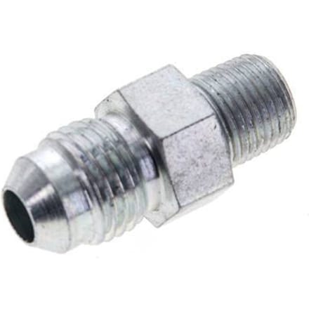 JIC  Dubbele Nippel UNF 1/2''-20 X 1/8'' NPT Staal 275bar [2 Stuks]