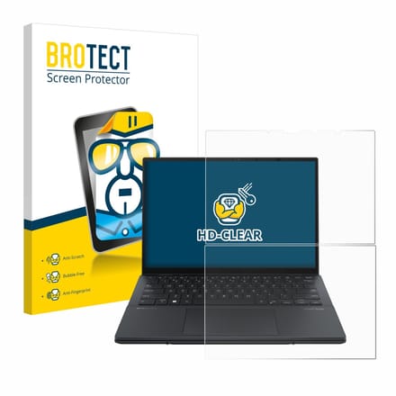 BROTECT - Screenprotector voor ASUS ZenBook Duo OLED 2024 UX8406 - Folie Beschermfolie transparant