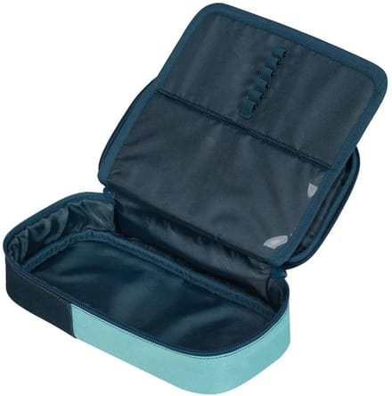 Baagl School etui Petrol 1-rits