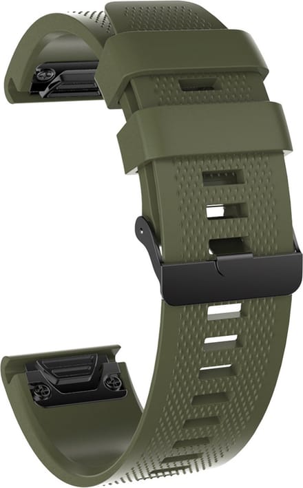 Strap-it Quickfit 26mm siliconen bandje - geschikt voor de Coros Vertix 2 / Vertix 2s (groen)