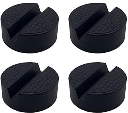 Rubberen pads voor krik - 4 stuks, zwart