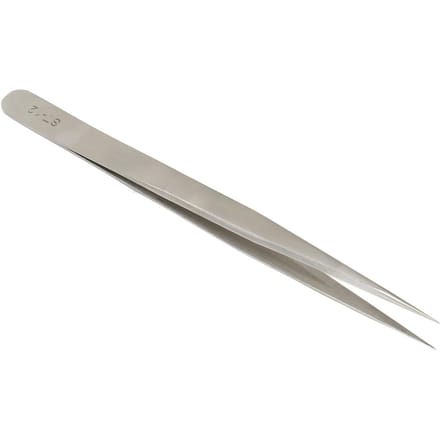 Pince de Précision à Pointe Fine Acier Inoxydable Parfaitement Alignée Droite Pince d'Isolation pour gray
