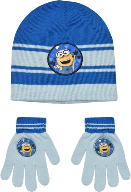 Despicable Me-winterset Muts Minions Acryl Blauw 2-delig One-size perfect cadeau