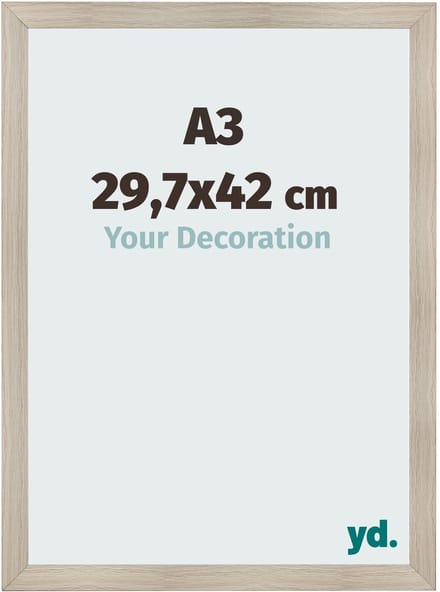 Your Decoration - Fotolijst A3 29,7x42 cm - MDF - Eiken Licht - Pisa
