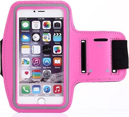 Pearlycase Sportarmband Hardloopband Roze Geschikt voor Apple iPhone X