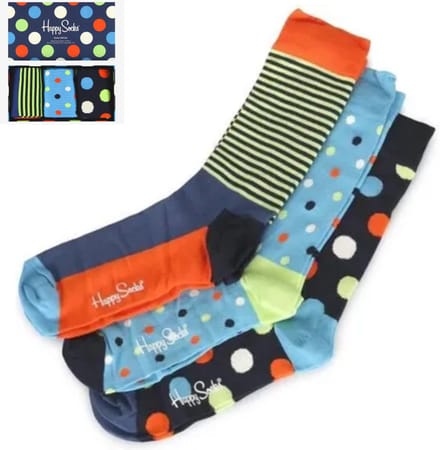 Happy Socks Gift Set Adult Crew Socks - Unisex - 3 Paar - 36-40