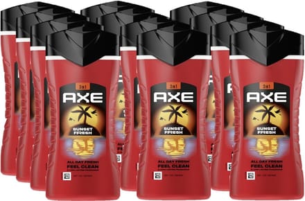 Axe 3-in-1 Douchegel Sunset Fresh - 12 x 250 ml - Voordeelverpakking
