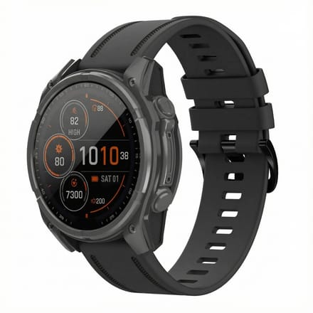 imoshion QuickFit® Line Siliconenbandje - Garmin QuickFit® 20 mm aansluiting - Zwart