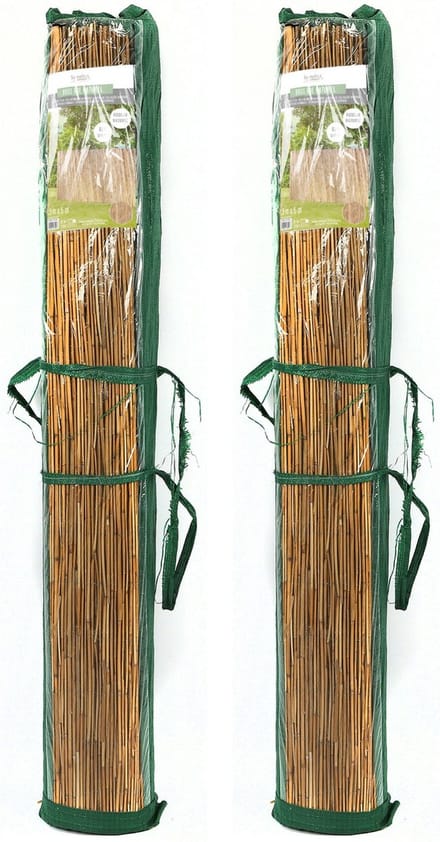 Sunnydays Rietscherm /Rrietmat - 2x - L500 x H150 cm - tuinscherm / schutting - Dus 10 meter scherm