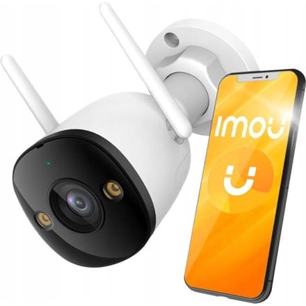 Imou Bullet 3 3K - Beveiligingscamera Buiten - 3K UHD Beeldkwaliteit - WIFI 6 Ondersteuning - Smart Color Night Vision - AI Persoons -En Voertuigendetectie - IP67 Weerbestendig - Ingebouwde Spotlight - Ingebouwde microfoon en luidspreker 110dB Sirene