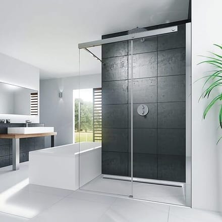 HSK Walk In K2P sliding door 2-piece, 120 cm, stop right 2135120-41-50-R