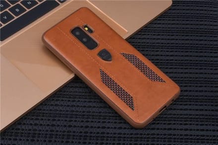 UNIQ Accessory Galaxy S9 Plus Kunstleer Hard Case Back cover - Bruin (G965)- 8719273284483