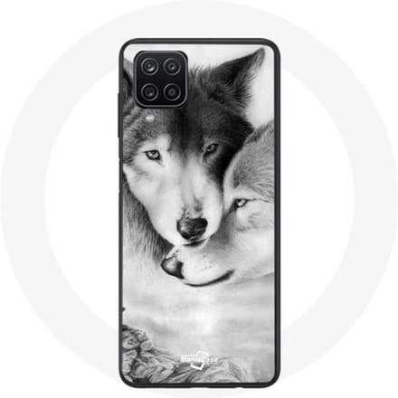 Samsung Galaxy A12 hoesje Wolf Duo dieren