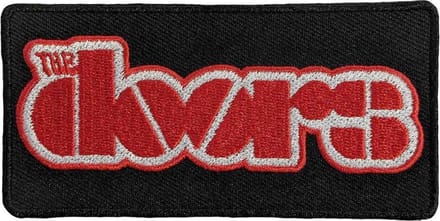 The Doors - Red Logo Patch - Zwart