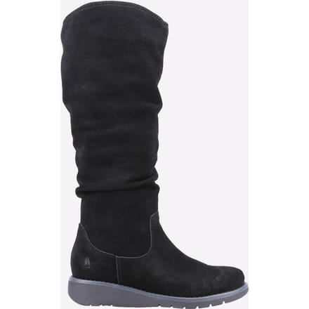 Hush Puppies Lucinda Suède Dames Zwarte Laarzen