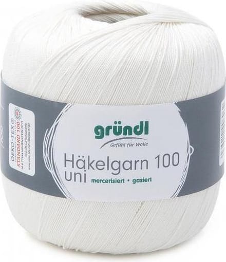 813-102 Haakgaren 100 6x100 gram ecru