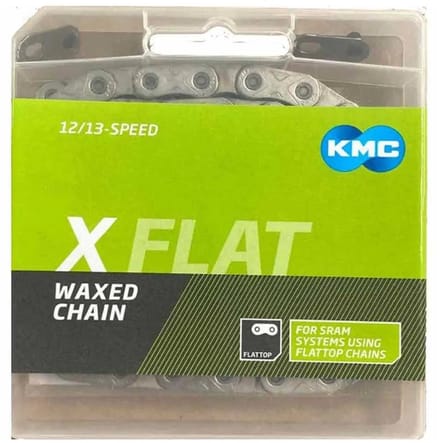 Kmc X-flat Ept Waxed 12-13s Ketting Transparant 126 Links / 12-13s