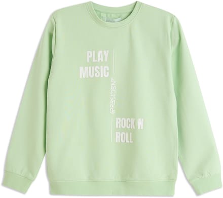 4PRESIDENT Sweater jongens - Pastel green - Maat 92 - Jongens trui