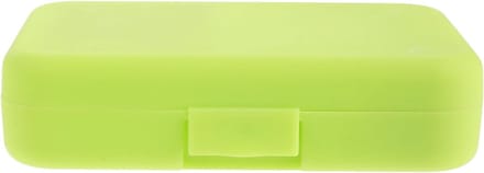 Gebitsbewaardoos met spiegel - Aligner houder - Dagelijkse mondzorg - Dubbele compartimenten - 113 x 78 cm - Groen