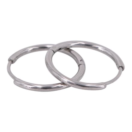 Kalli Oorringen Rond Smal Zilver 1.5 cm | 1896