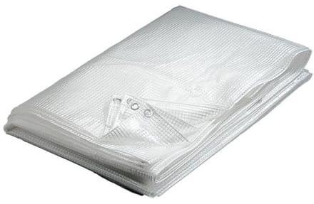 Transparant afdekzeil 80 g/m² 3 x 4 m - UV-bescherming en sterk materiaal