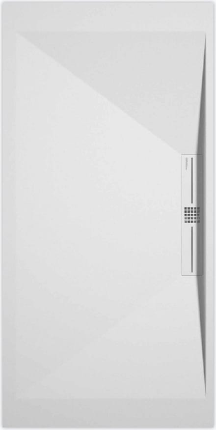 Sanifun douchebak Stone Side White Smooth 1200 x 700 S