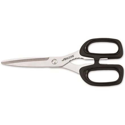Ciseaux de cuisine Arcos 185301 en acier inoxydable et manche 200 mm en polypropylène sous blister.