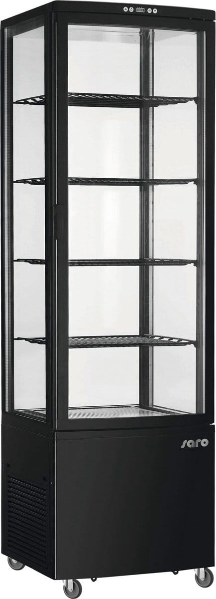 SARO Koelvitrine, 235 liter Model SVEN zwart