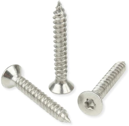 Houtschroeven - Roestvrij staal - Constructie & Terras - Torx Aandrijving - 6 x 80mm - Zilverkleurig