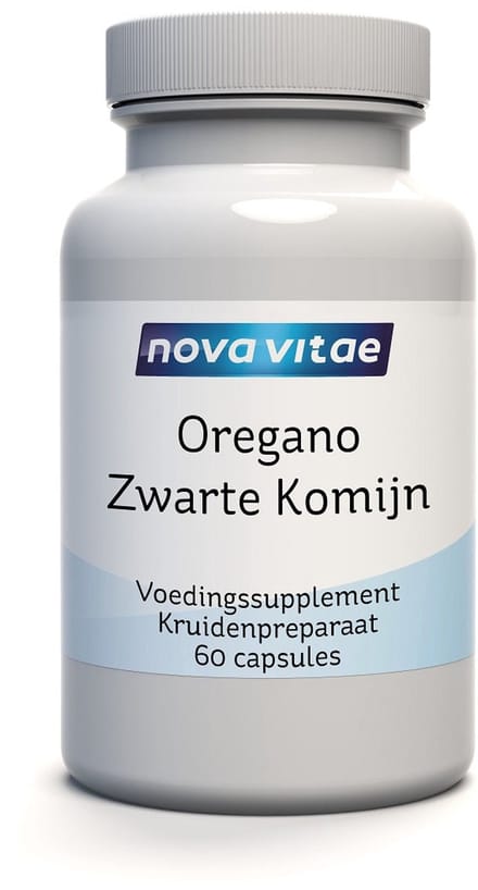Nova Vitae - Oregano olie - met - zwarte Komijn - 60 Capsules