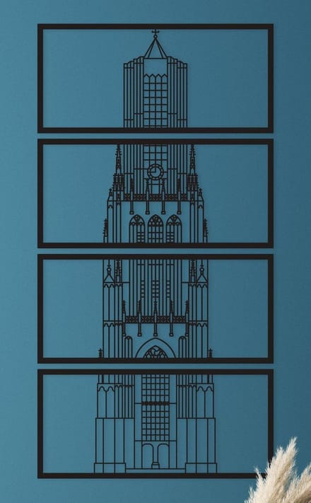 Wanddecoratie | Eusebiuskerk Arnhem - L (50x95cm)