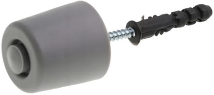 Deurstopper - Stootrand - Rubber - Grijs - Deurbumper - Deurbuffer - Binnen - Boren - Vloer of Muur