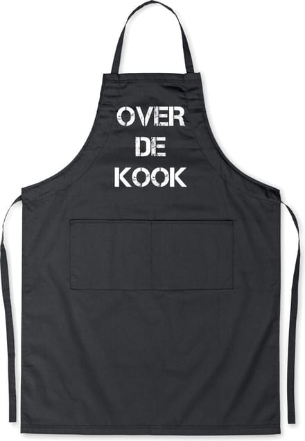 Benza Schort Over de kook - Grappige/Leuke/Mooie/Luxe Keukenschort - Zwart